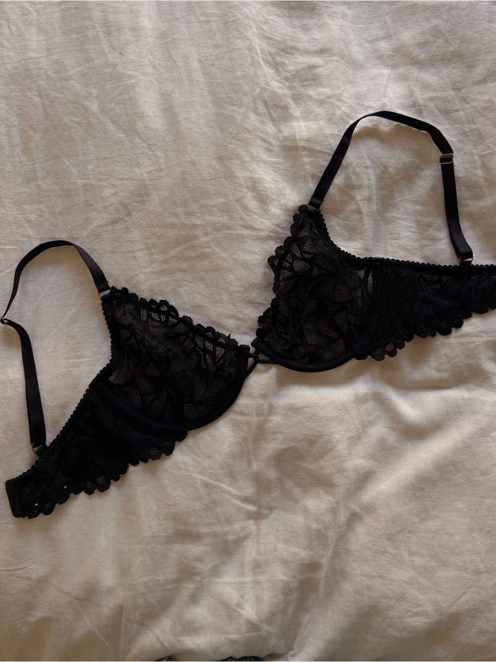 Black Lace Underwire Bra